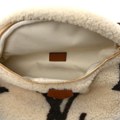 Louis Vuitton Shearling Monogram LV Ski Bumbag Cream Brown 5 of 9