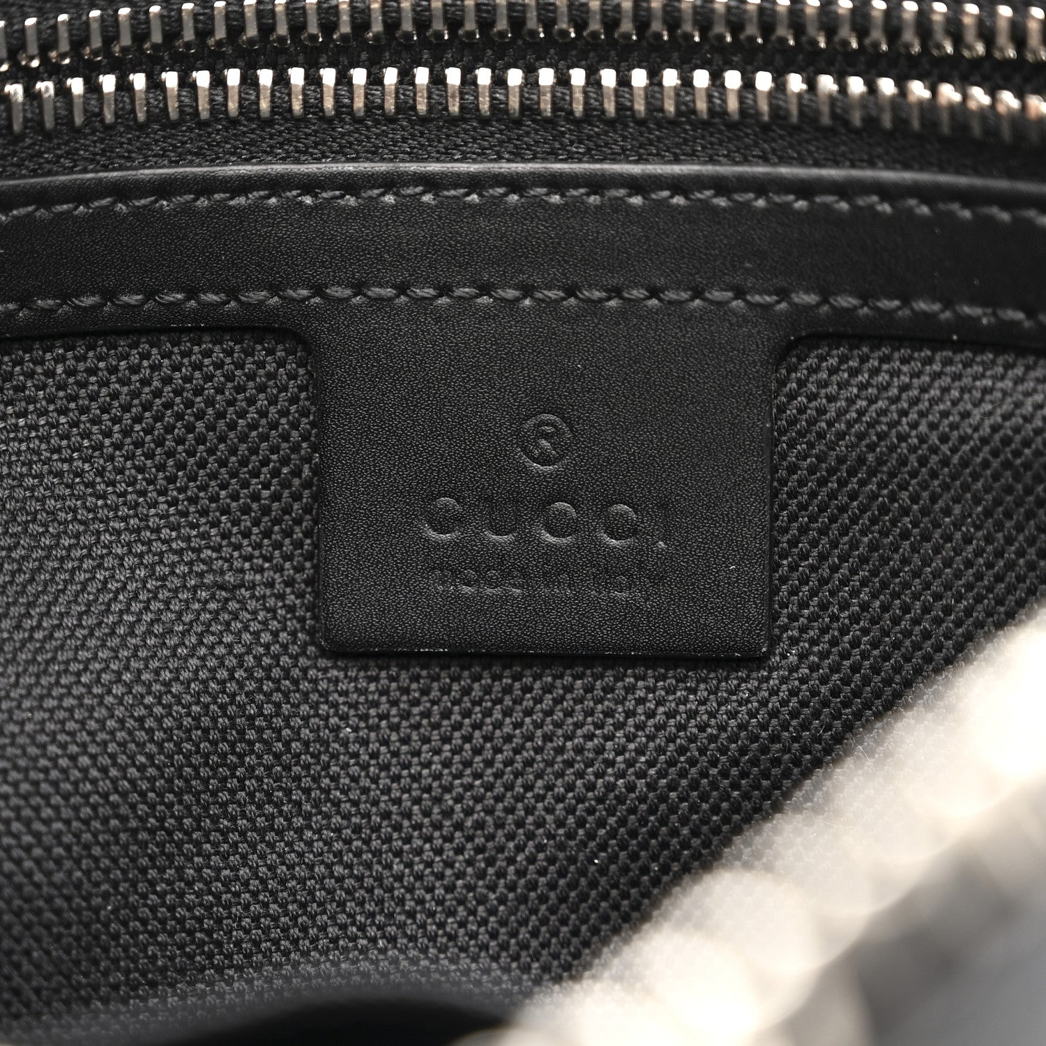 Gucci Soft GG Supreme Monogram Web Belt Bag Black Grey 6 of 10