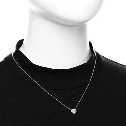 David Yurman Sterling Silver Diamond Petite Pave Heart Necklace 2 of 6