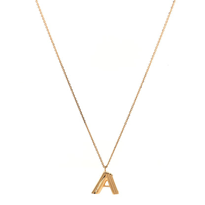 Louis Vuitton LV And Me Letter A Necklace Gold 1 of 4