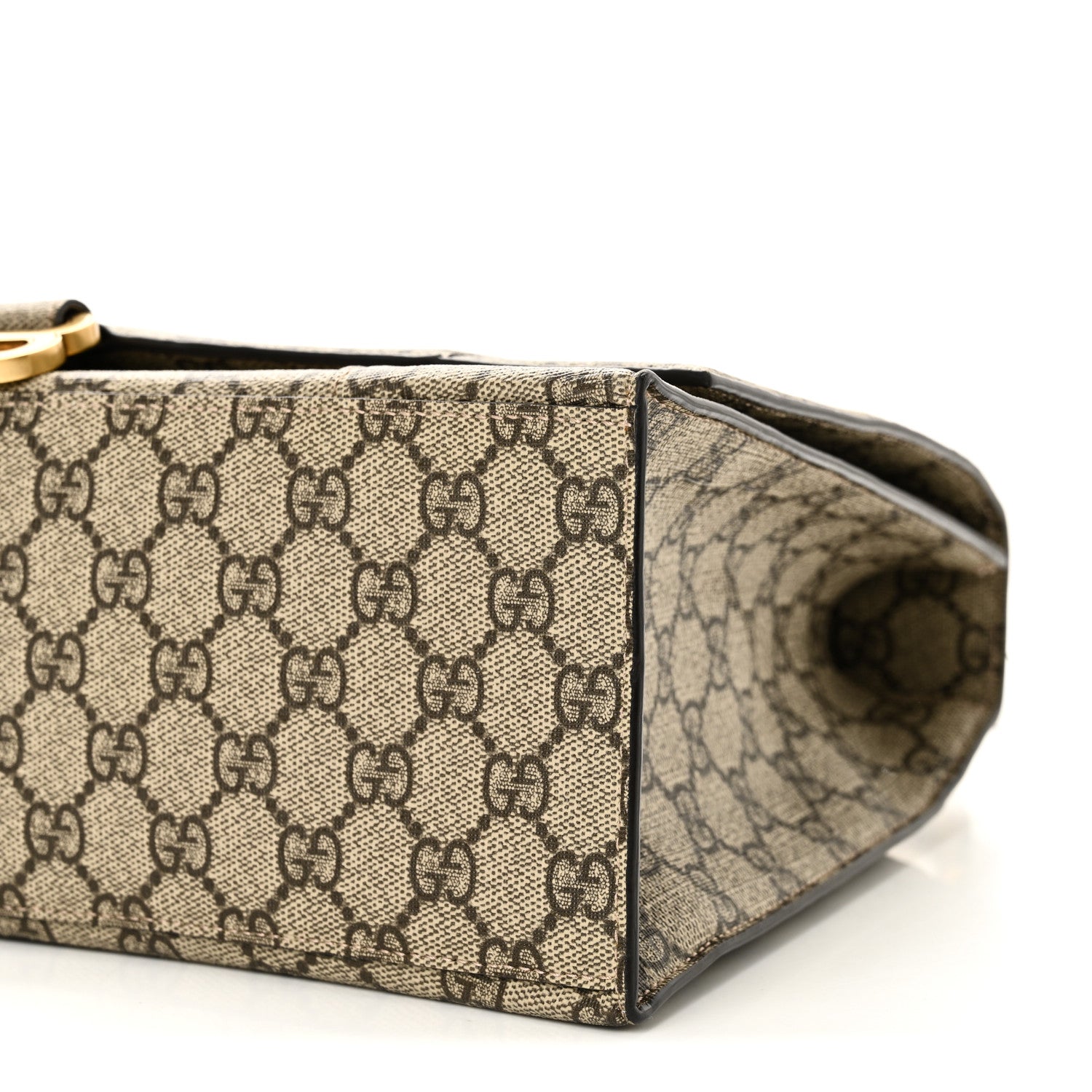 Balenciaga X GUCCI GG Supreme Monogram Medium Hourglass Top Handle Bag Beige Ebony 9 of 9