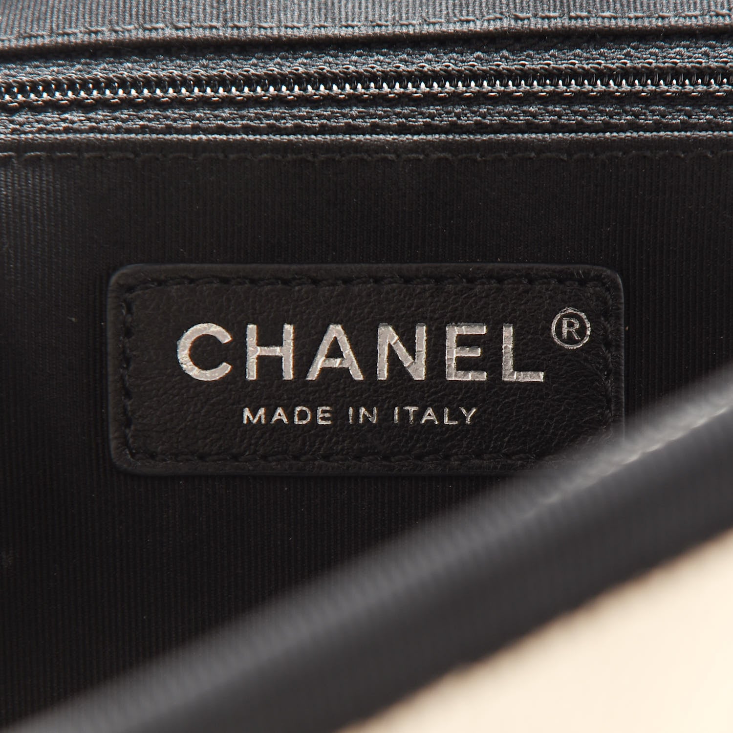 Chanel Caviar Grosgrain Quilted Top Handle CC Flap Beige Black 10 of 13