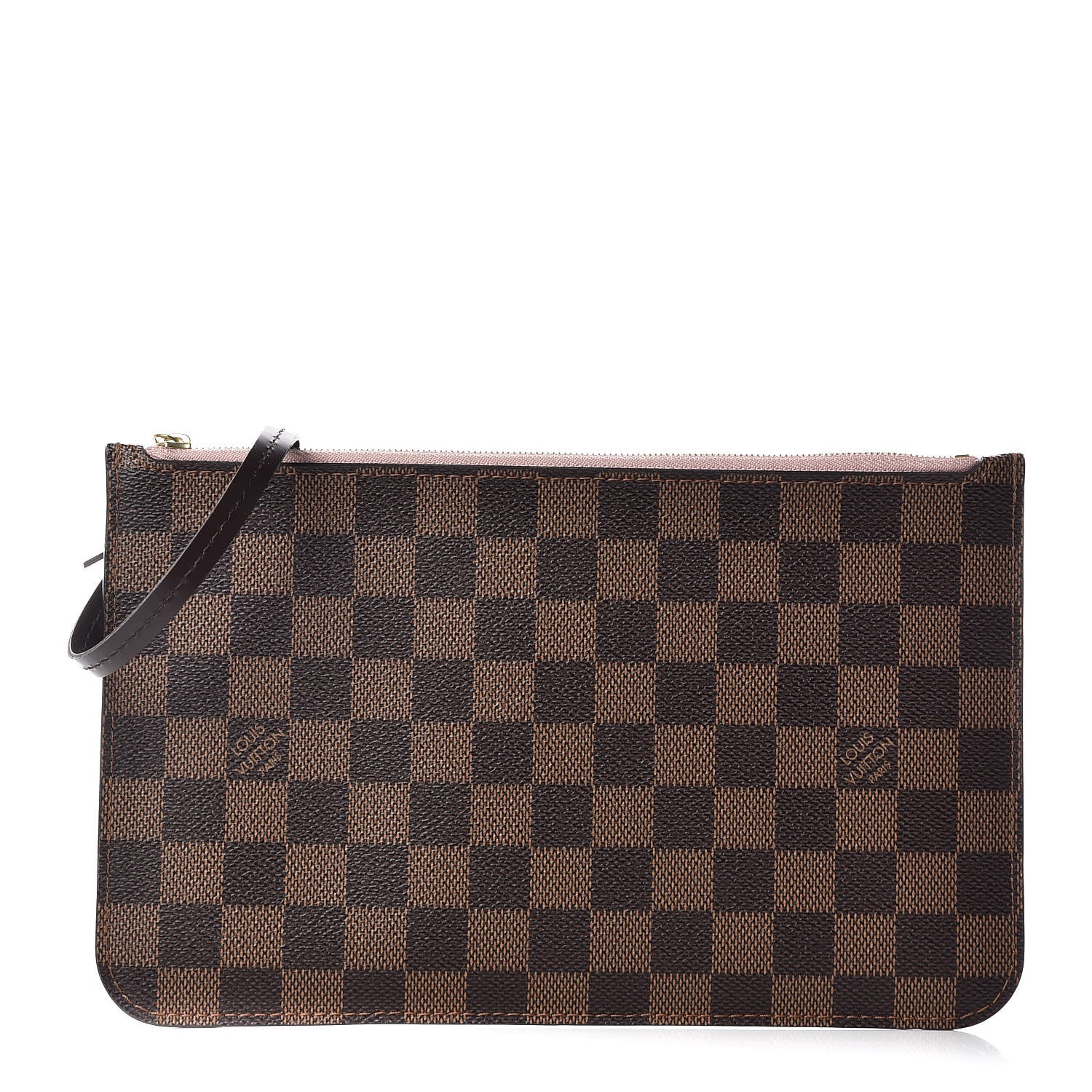 Louis Vuitton Damier Ebene Neverfull MM GM Pochette Rose Ballerine 1 of 9