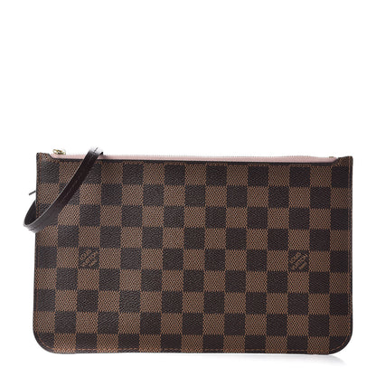 Louis Vuitton Damier Ebene Neverfull MM GM Pochette Rose Ballerine 1 of 9