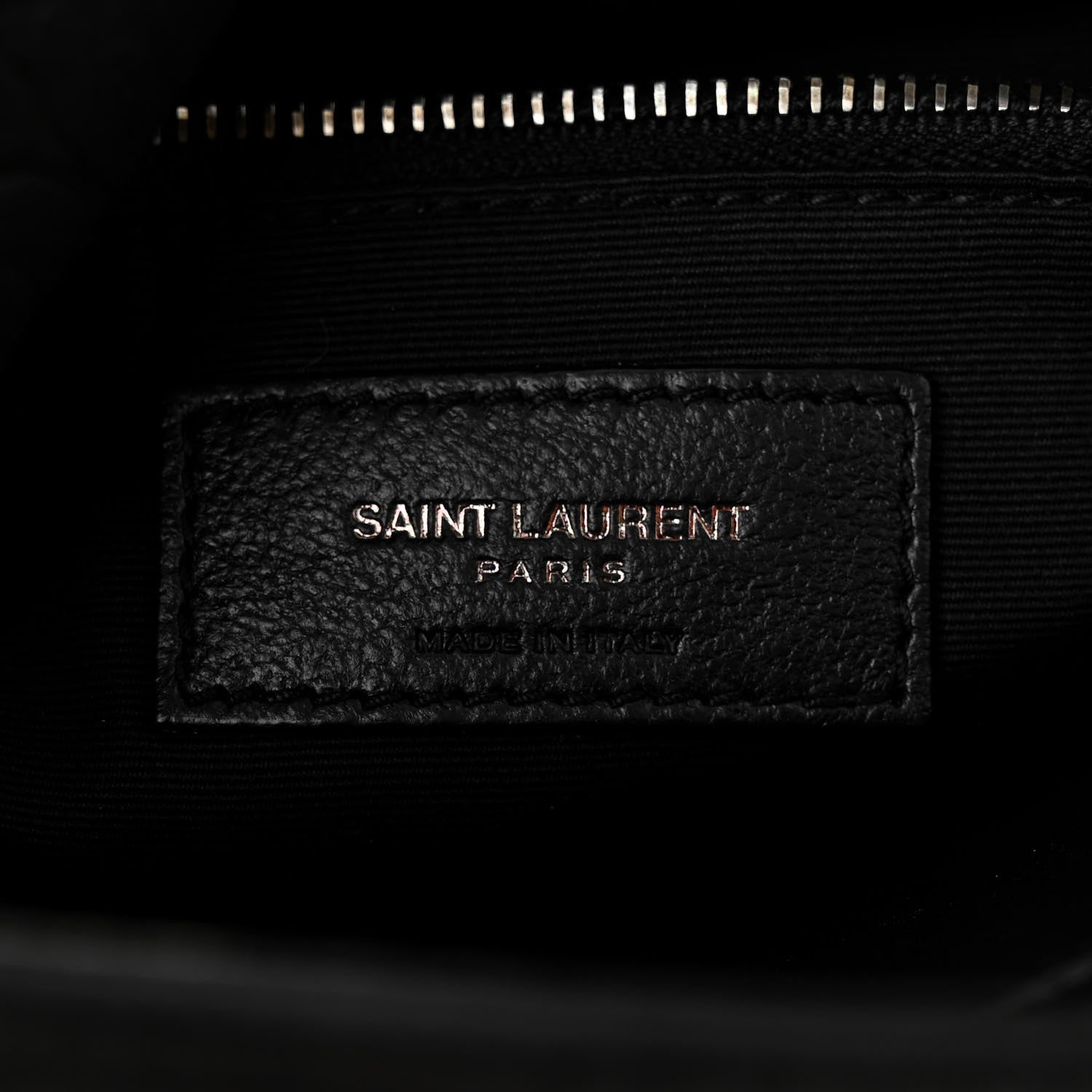 Saint Laurent Nubuck Crocodile Embossed Monogram Medium Niki Chain Satchel Black 6 of 10