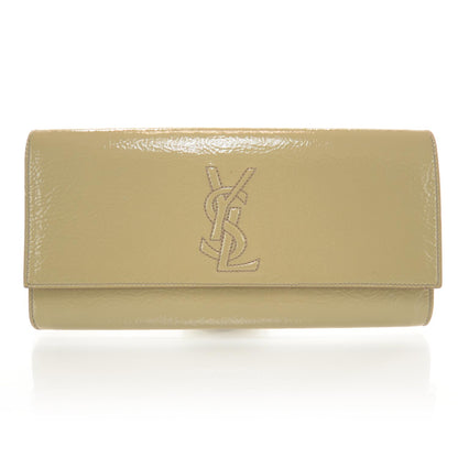 Saint Laurent Patent Small Belle de Jour Clutch Beige 1 of 7