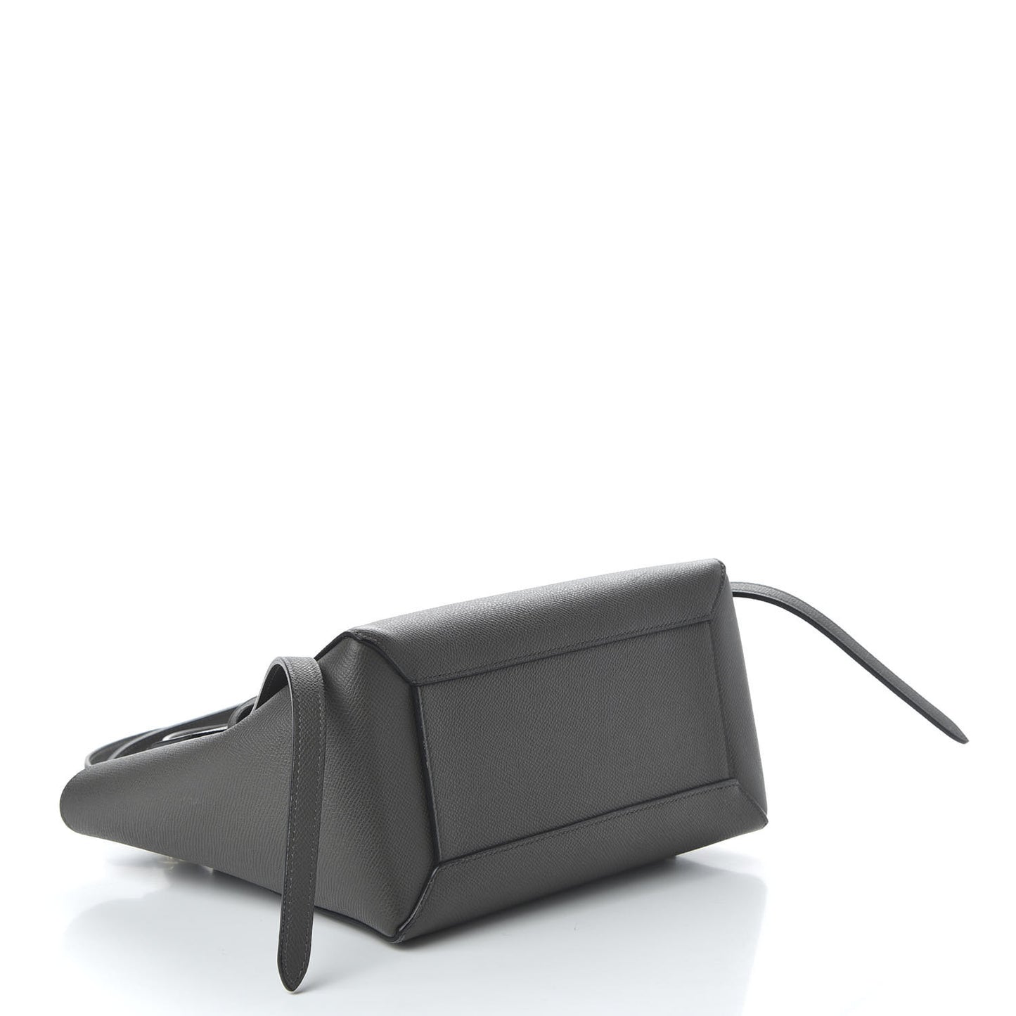 Grained Calfskin Micro Belt Bag Grey