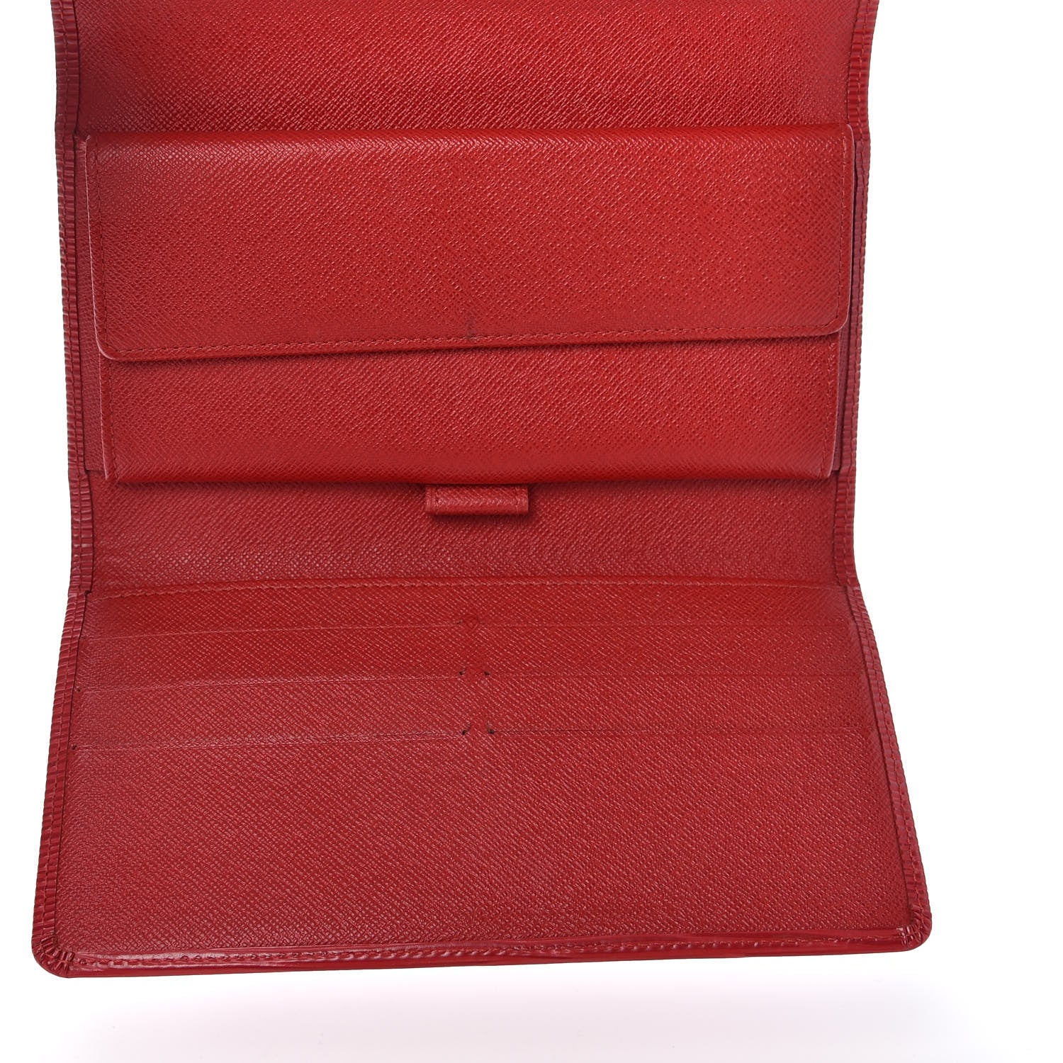 Louis Vuitton Epi Porte Tresor International Wallet Castillan Red 5 of 6
