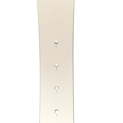 Chanel Calfskin CC Reversible Belt 80 32 Black White 3 of 4