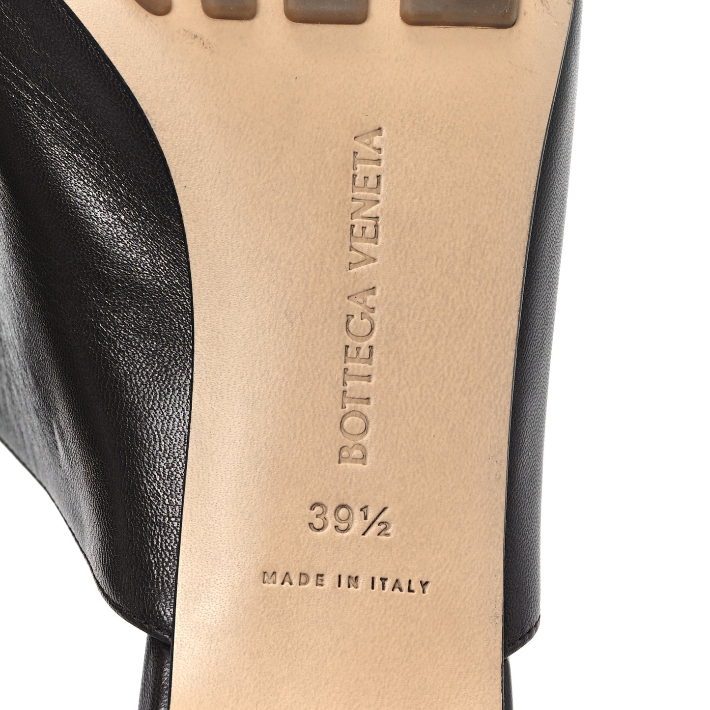 Lambskin Stretch Mule 40mm Sandals  39.5 Brown