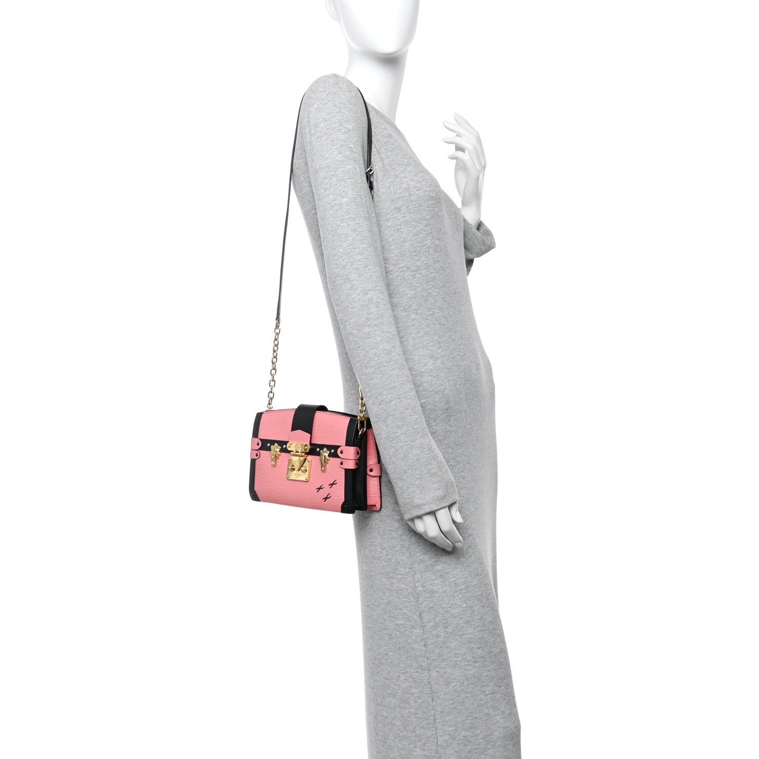 Louis Vuitton Epi Trunk Clutch Rose Ballerine 2 of 9
