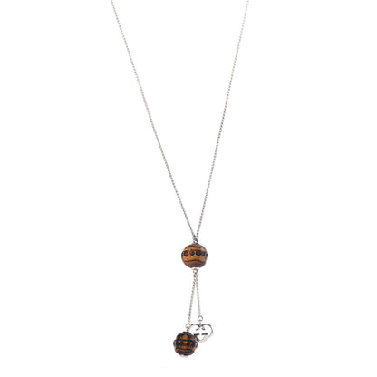 Gucci Sterling Silver Bamboo Drop Necklace 4 of 5