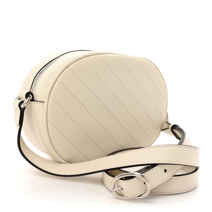 Gucci Sakai Be Green Calfskin Diagonal Stitched Mini Blondie Shoulder Bag Mystic White 3 of 10