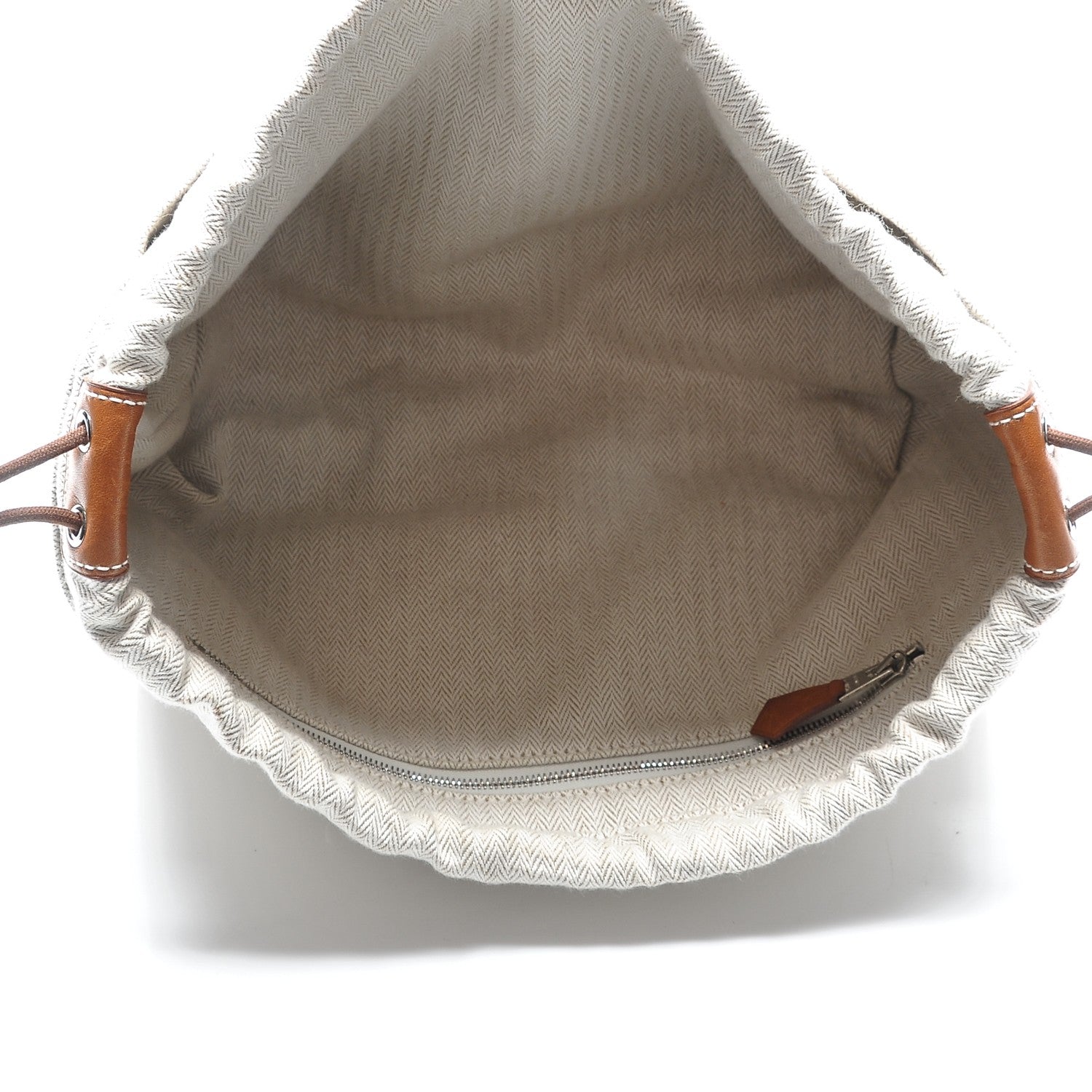 Hermes Canvas Barenia Fourbi 25 MM Pouch Naturel Fauve 5 of 6
