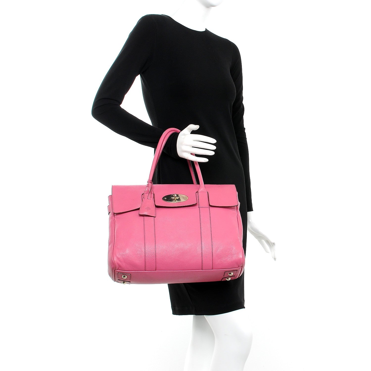 Mulberry Glossy Goatskin Bayswater Raspberry 2 of 10