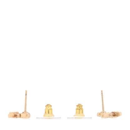 Chanel Crystal CC Earrings Gold 3 of 5
