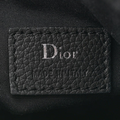 Christian Dior HOMME Grained Calfskin Mens Roller Pouch Black 6 of 10