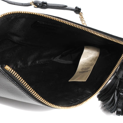 Burberry London Leather Peyton Crossbody Clutch Bag Black 5 of 9