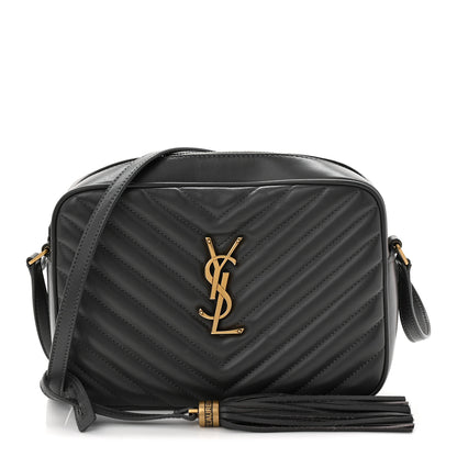 Saint Laurent Calfskin Matelasse Monogram Lou Camera Bag Storm 1 of 11