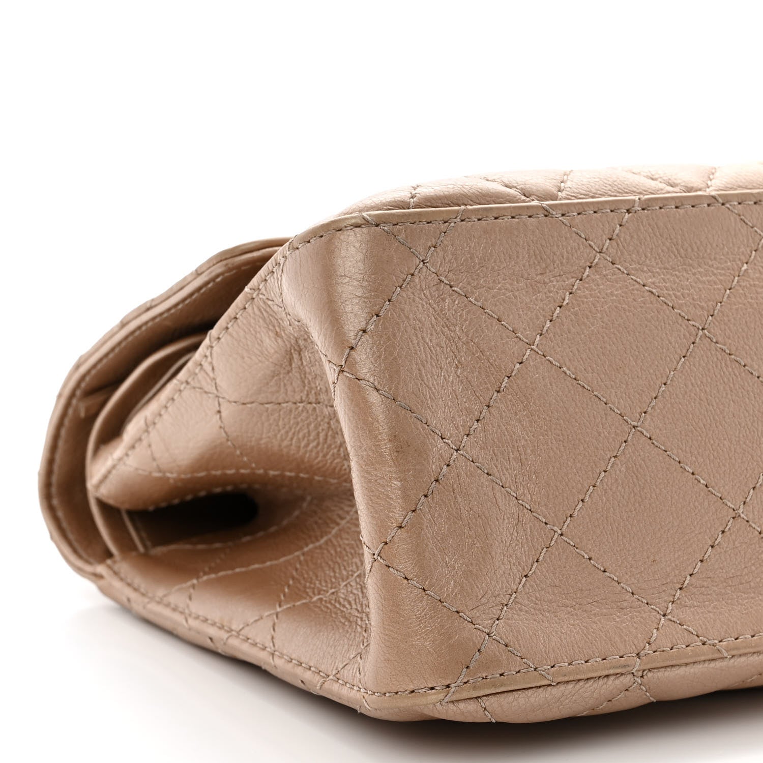 Chanel Metallic Calfskin Quilted 2.55 Reissue 226 Flap Dark Gold 9 of 12