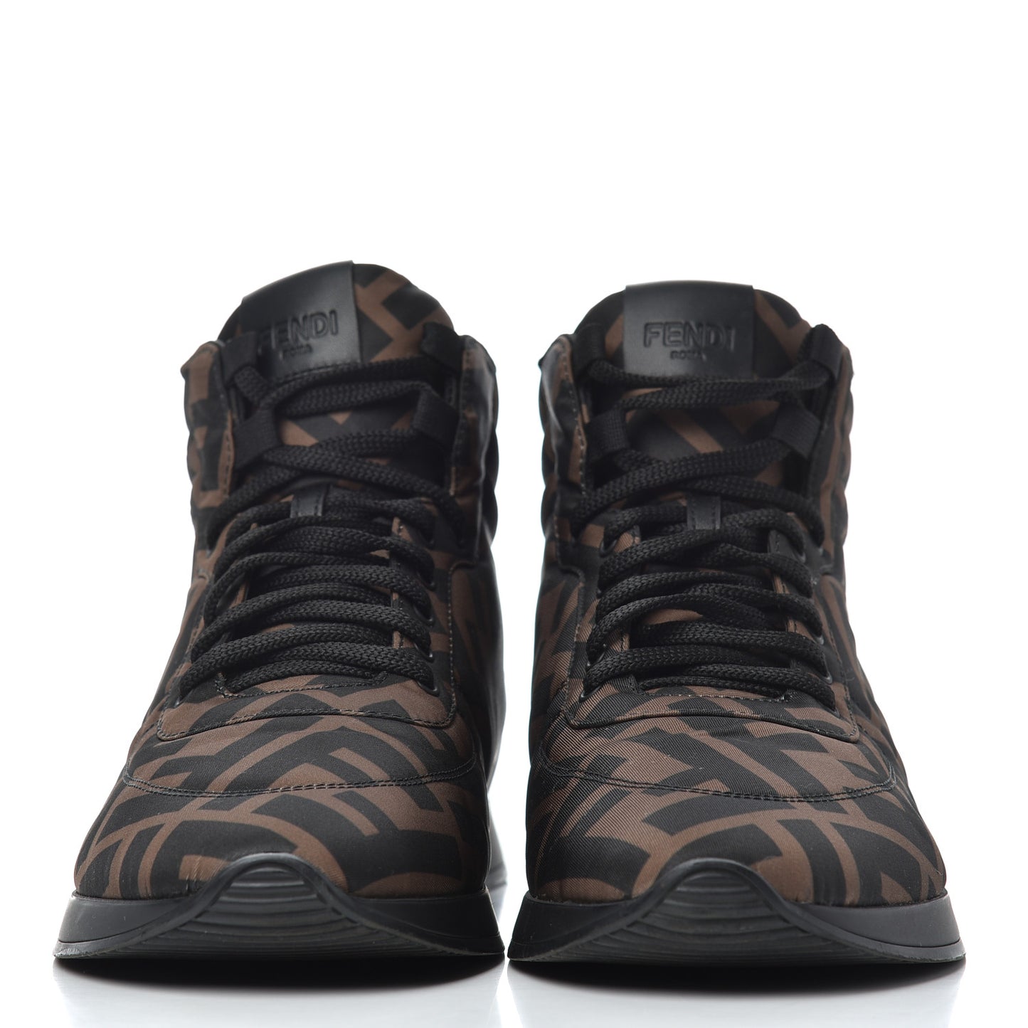 Nylon FF Reloaded High Top Sneakers 39.5 Tobacco Black