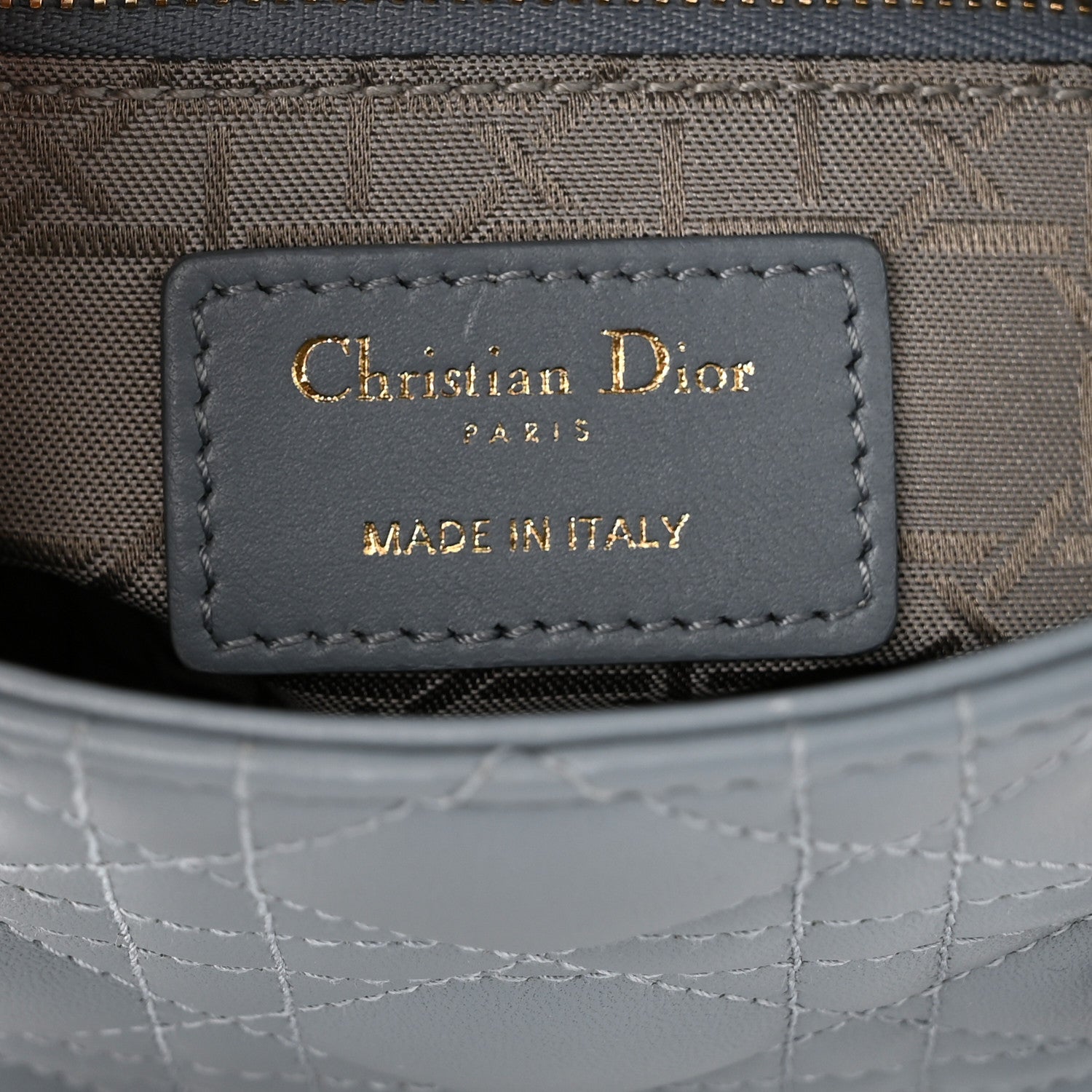 Christian Dior Lambskin Cannage Mini Lady Dior Cloud Blue 6 of 10