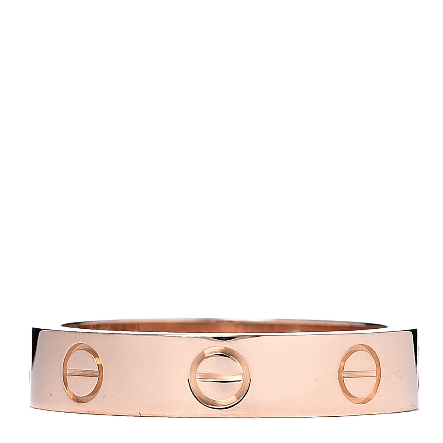 18K Pink Gold Diamond 4mm LOVE Wedding Band Ring 51 5.75
