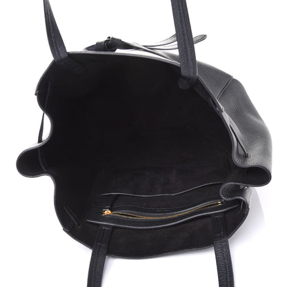 Celine Soft Grained Calfskin Small Belt Cabas Phantom Black 4 of 4