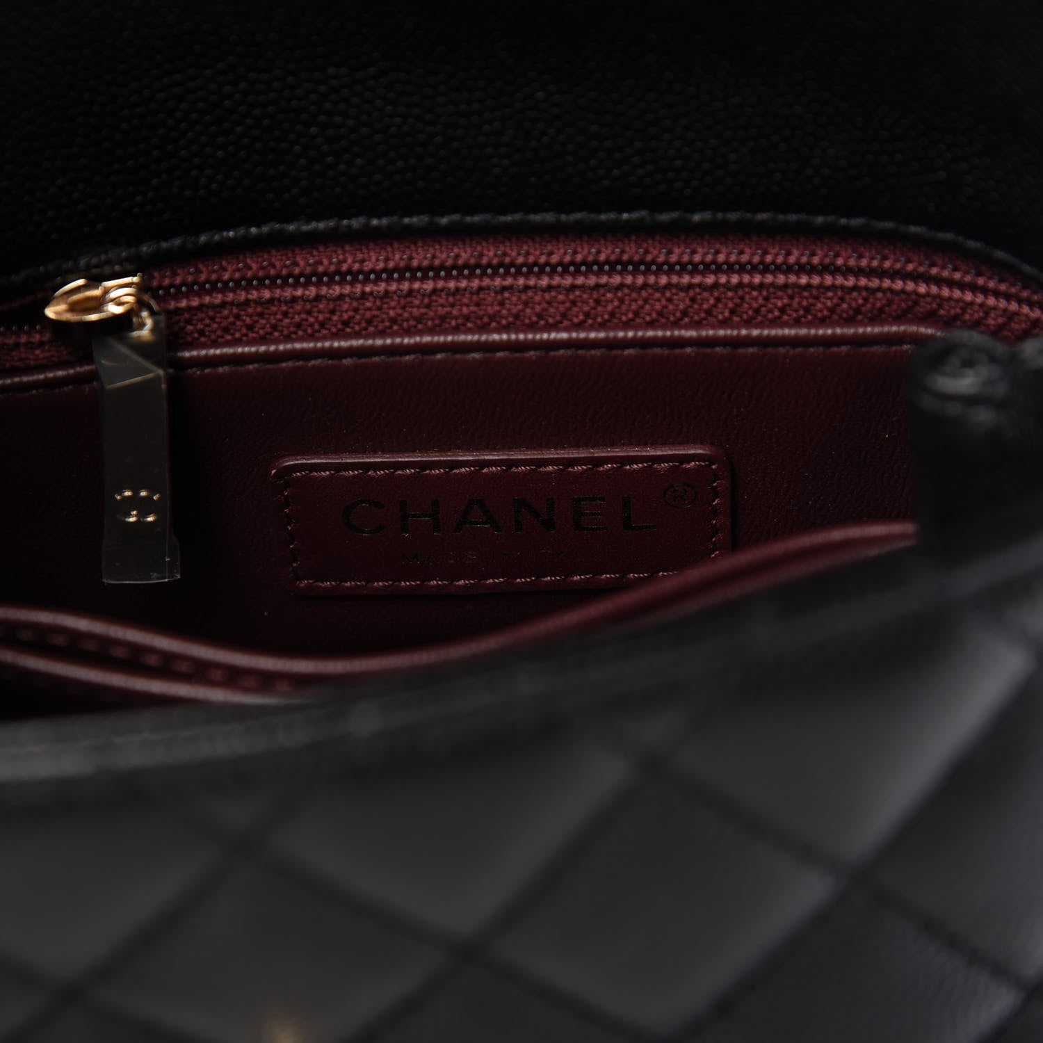 Chanel Caviar Lizard Embossed Quilted Extra Mini Coco Handle Flap Black 8 of 10