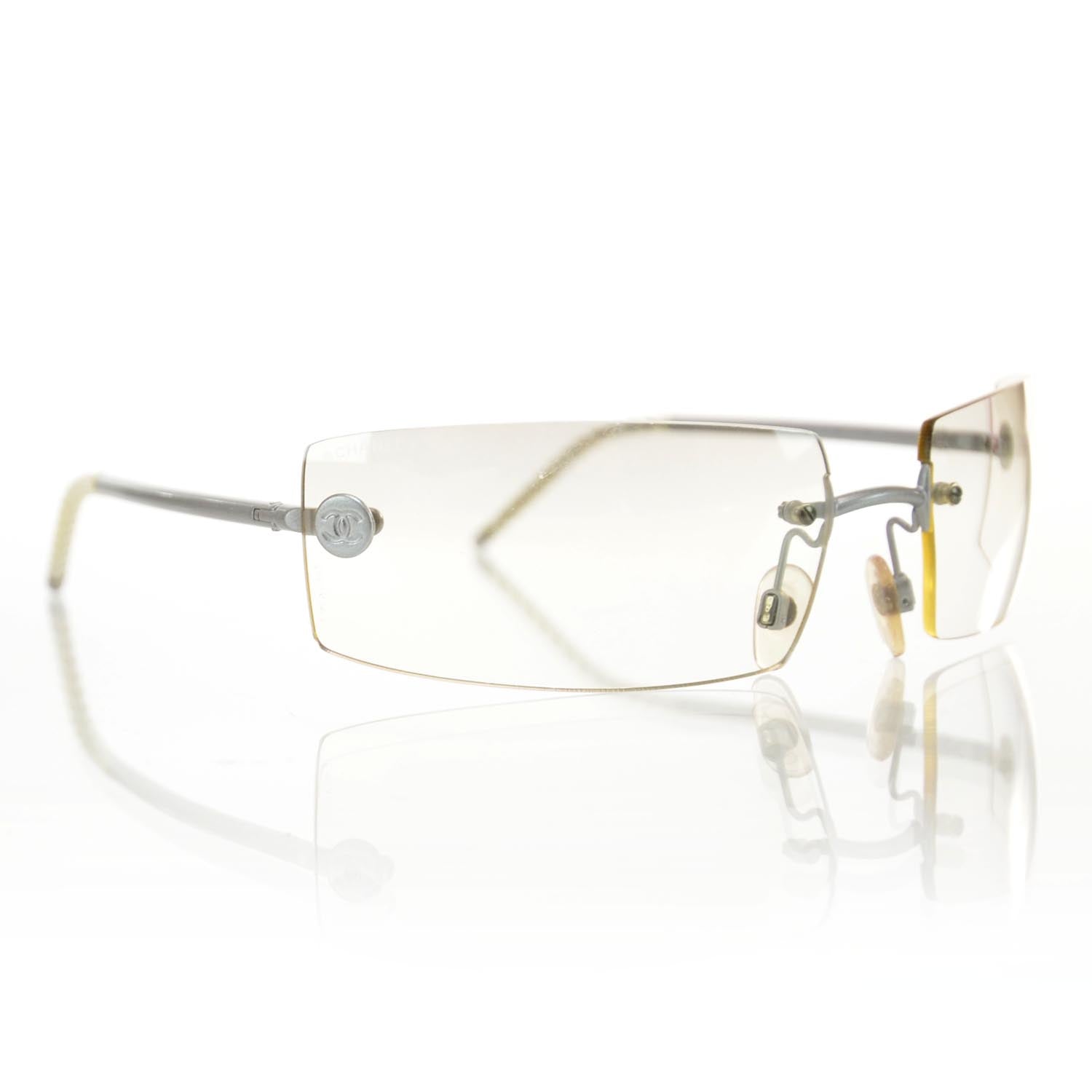 Chanel Frameless CC Logo Sunglasses 4047 Clear 1 of 6