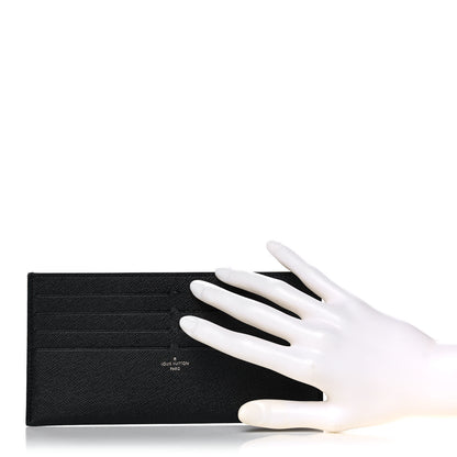 Louis Vuitton Calfskin Felicie Chain Wallet Card Holder Insert Black 2 of 10