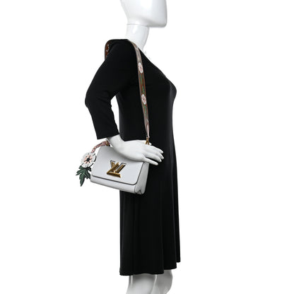 Louis Vuitton Epi Asnieres Flowers Twist Shoulder Bag PM White 2 of 15