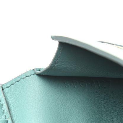 Celine Grained Calfskin Medium Multifunction Strap Wallet Coquelicot Ocean 7 of 12