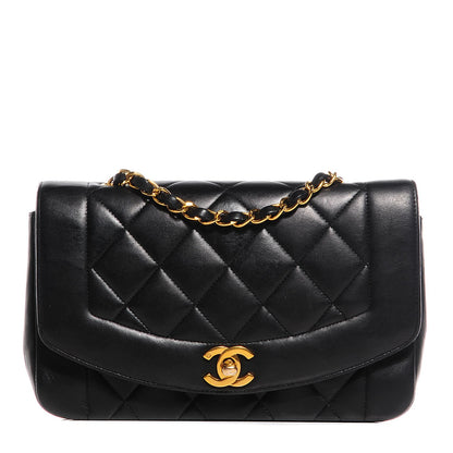Chanel Lambskin Quilted Small Single Flap Black 1 of 8