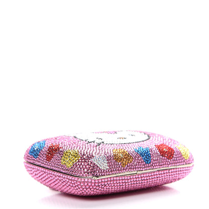 Judith Leiber Swarovski Crystal Hello Kitty Minaudiere Clutch Pink 3 of 8