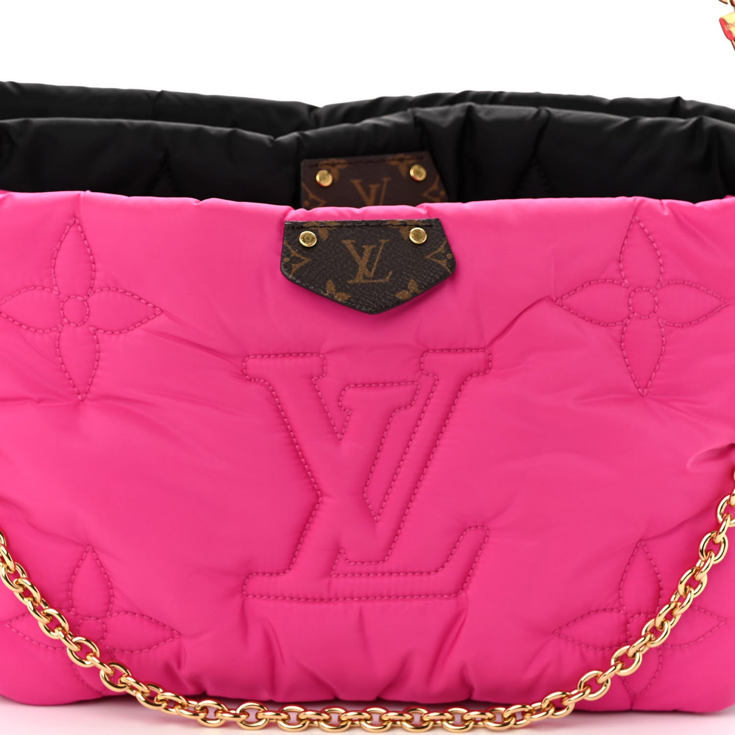 Louis Vuitton Econyl Monogram Pillow Maxi Multi Pochette Accessories Black Fuchsia 9 of 11
