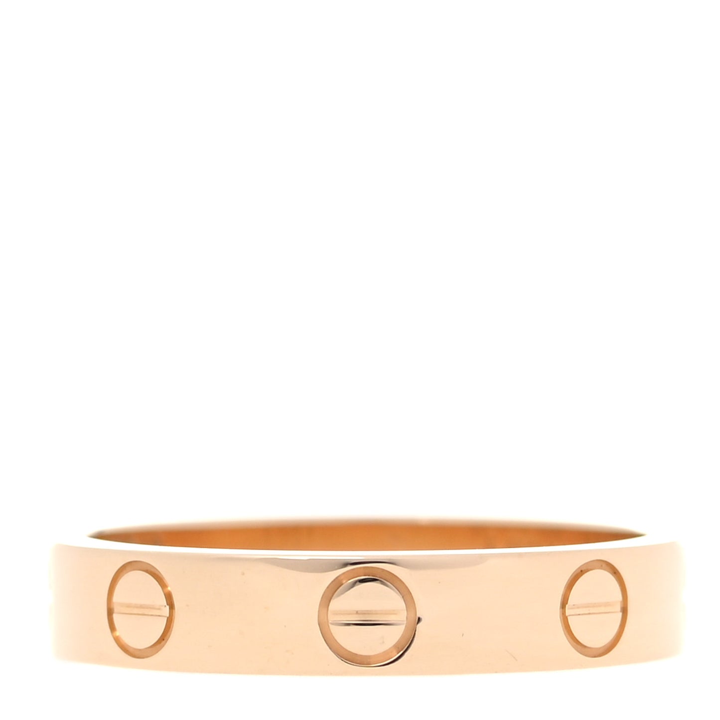 18K Yellow Gold 3.5mm LOVE Wedding Band Ring 53 6.5