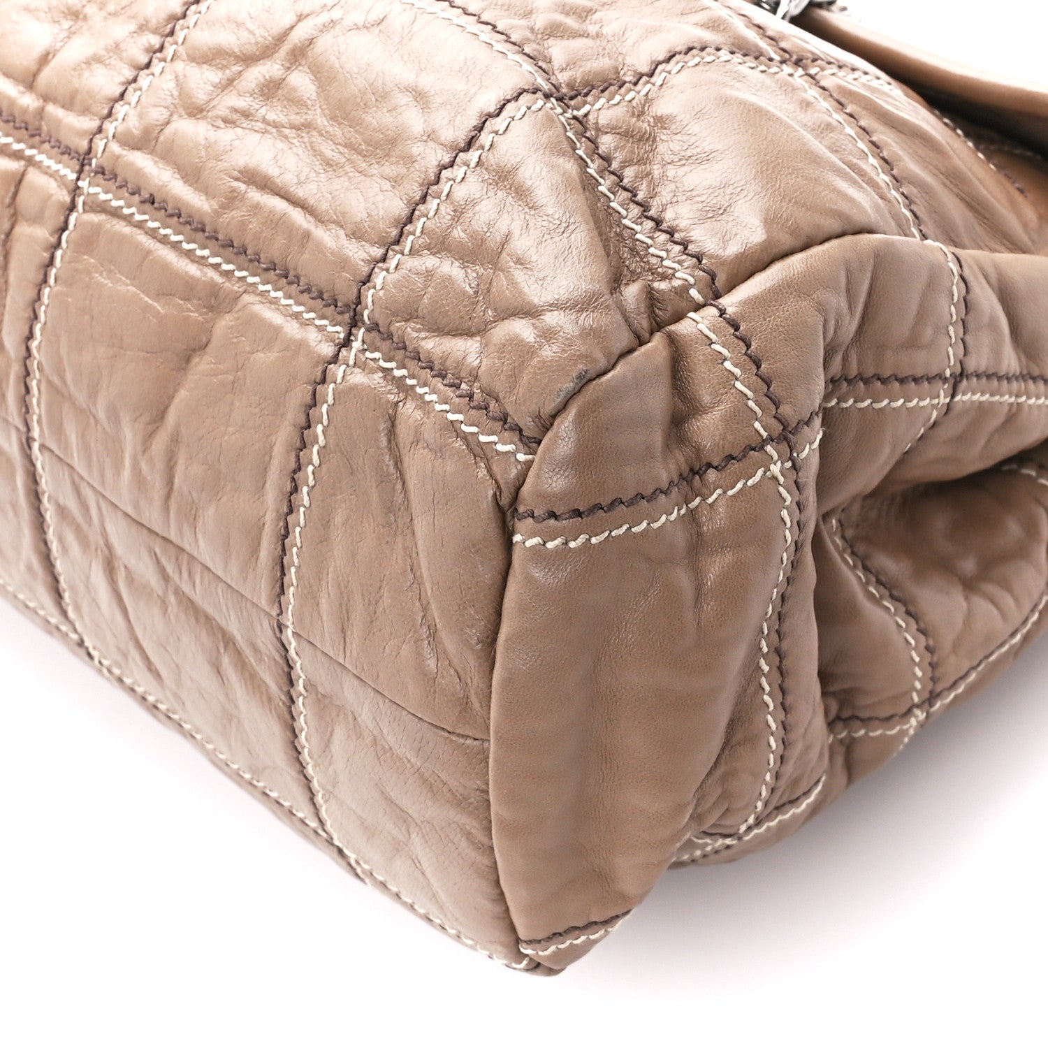 Prada Nappa Antique Stitched Flap Cammeo 14 of 14