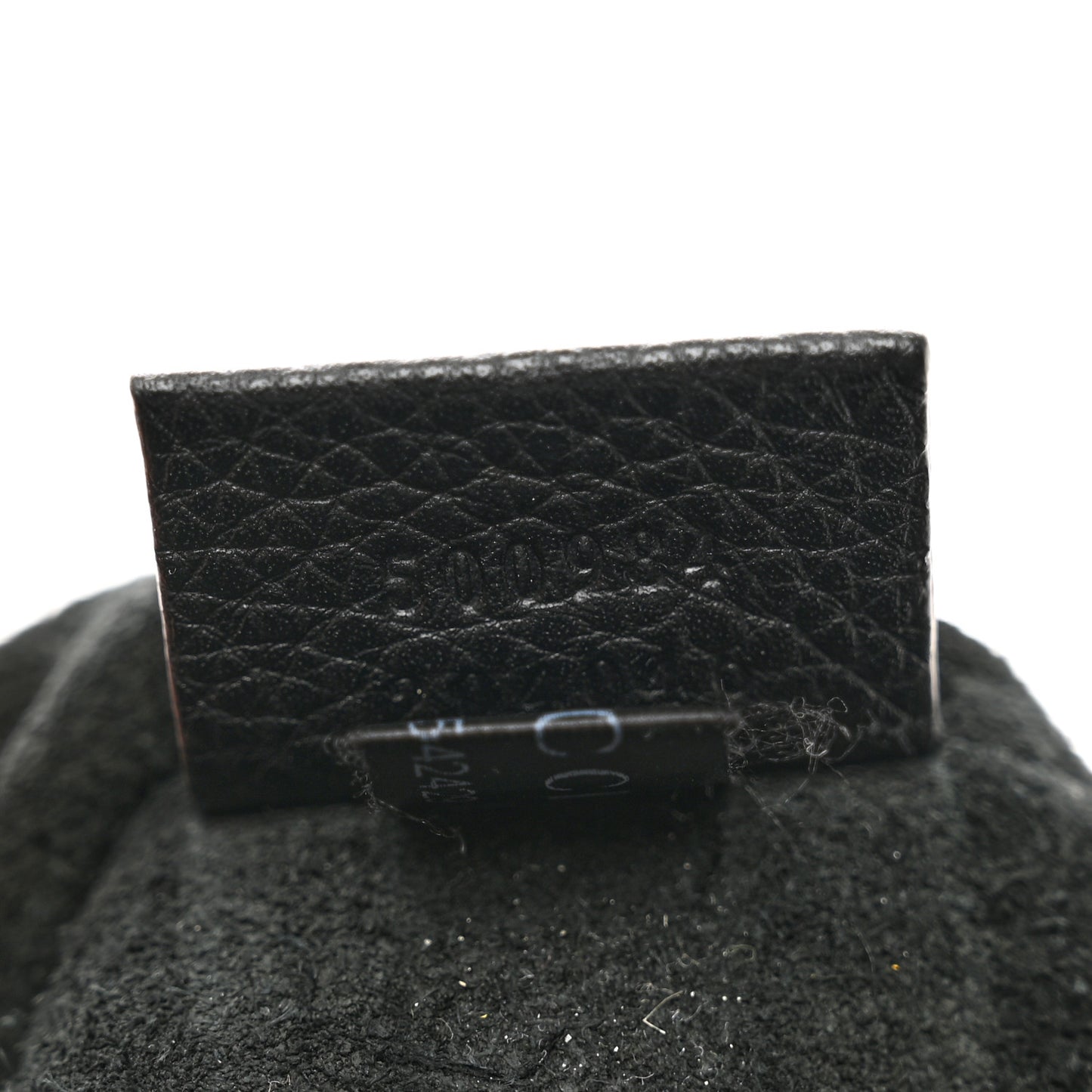 Pebbled Calfskin Large Logo Portfolio Clutch Black