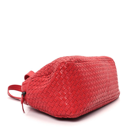 Bottega Veneta Nappa Intrecciato Boston Bag Carmine 4 of 11