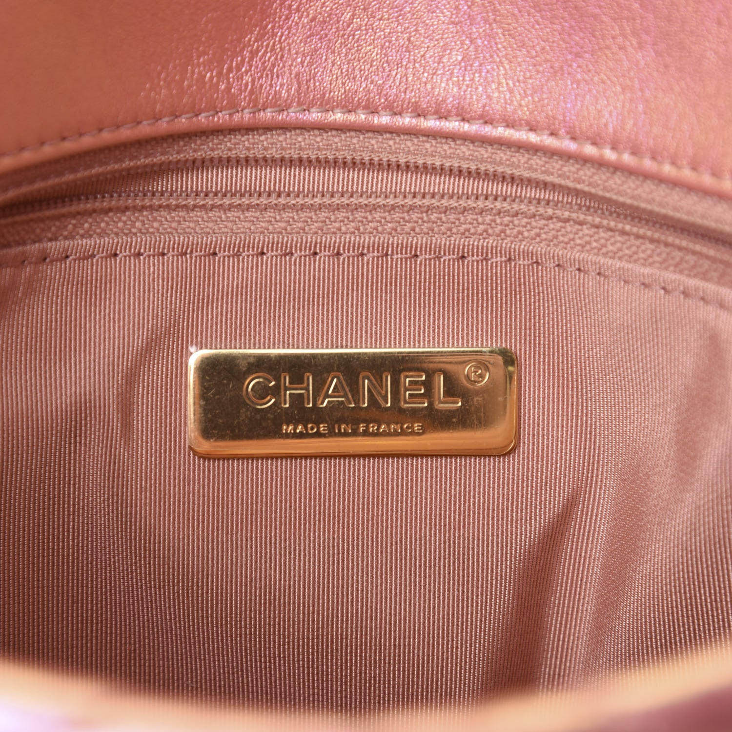 Chanel Iridescent Calfskin Quilted Medium 19 Flap Pink 8 of 10