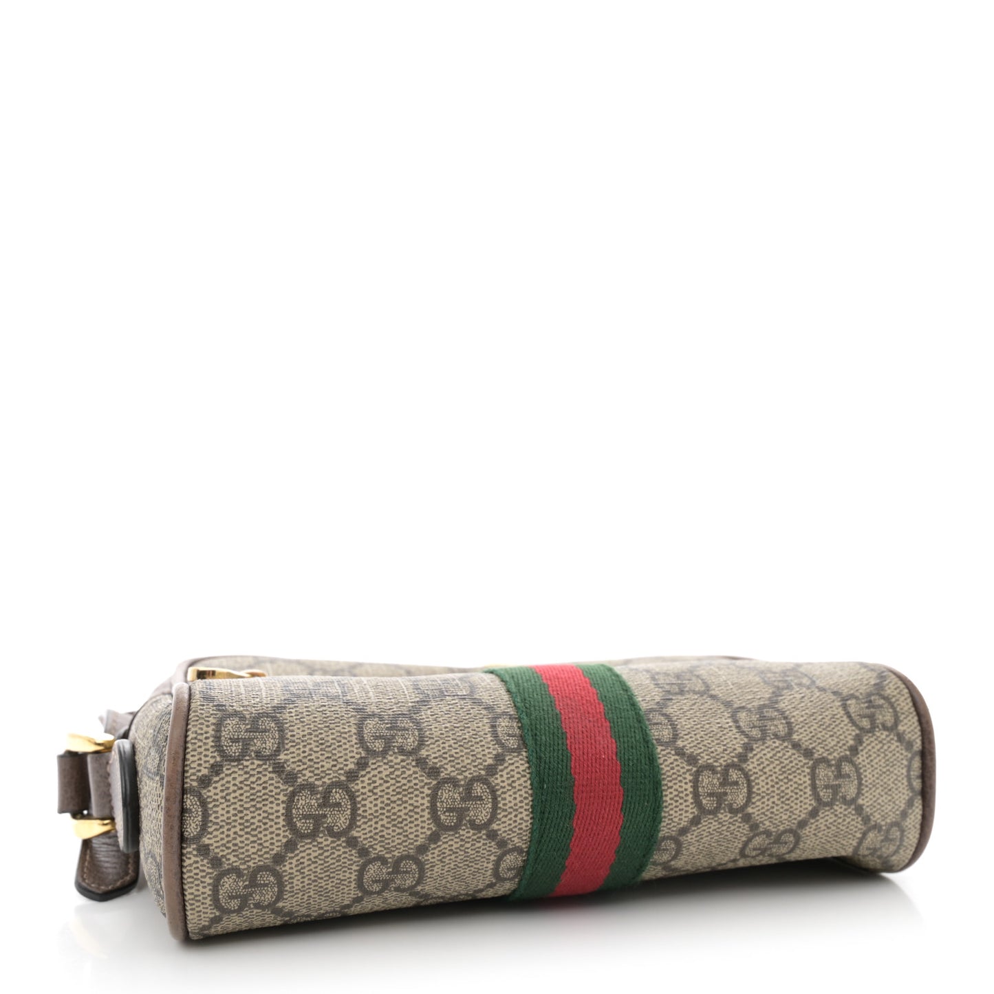 GG Supreme Monogram Web Mini Ophidia Shoulder Bag Brown