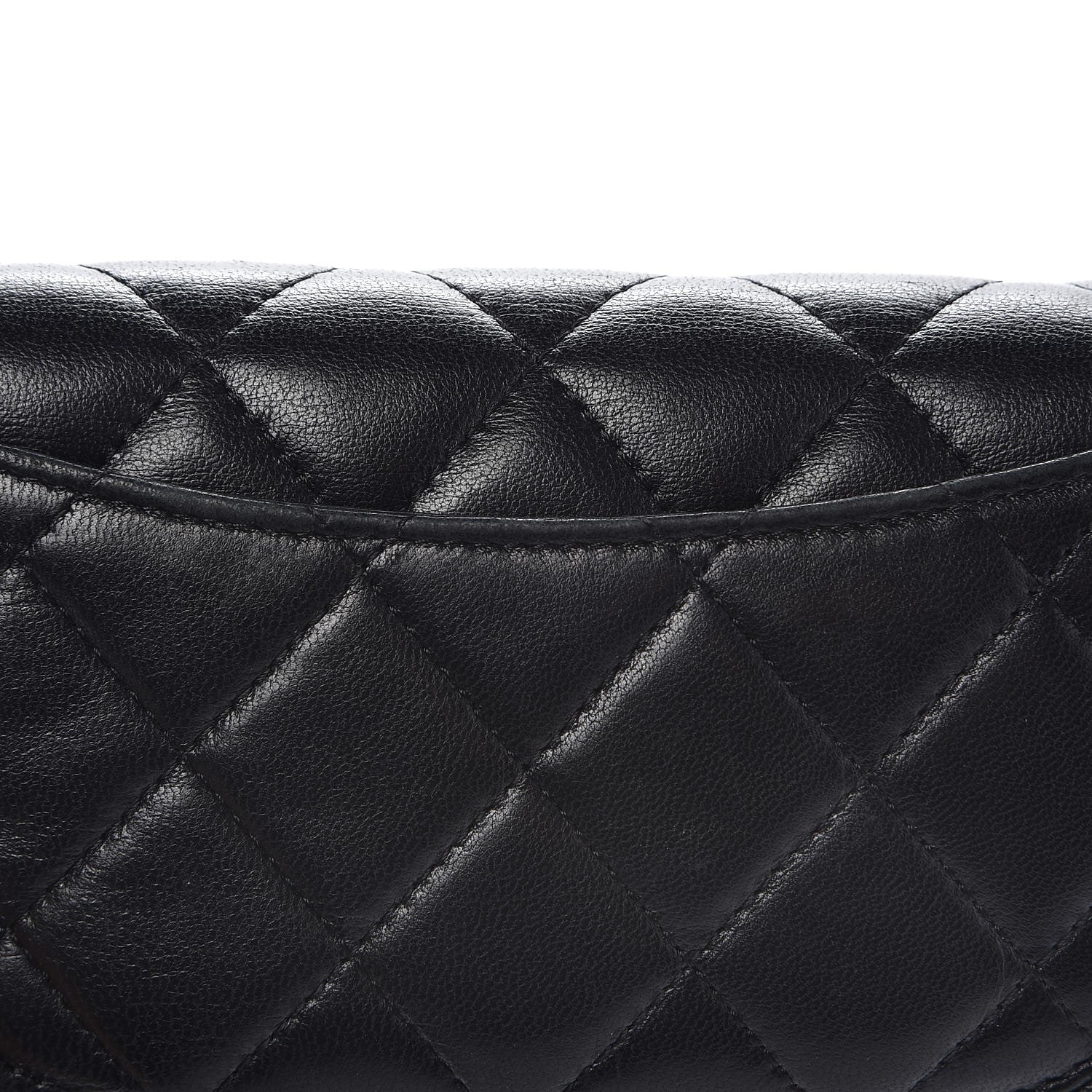 Chanel Lambskin Quilted Large Flap Wallet Black 6 of 10