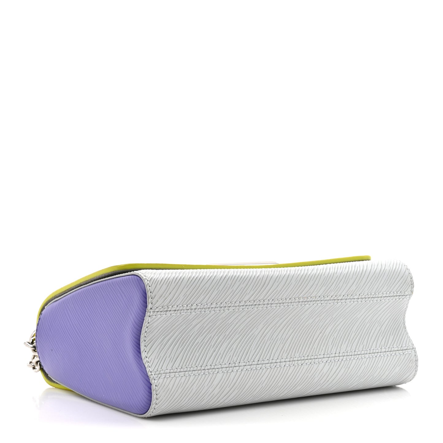 Epi Twist Shoulder Bag MM Purple Yellow Grey