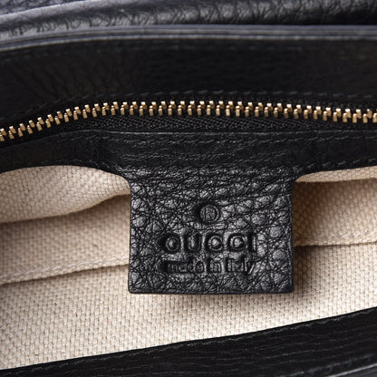Gucci Pebbled Calfskin Medium Soho Flap Crossbody Black 6 of 9