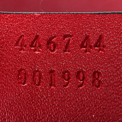 Gucci Velvet Matelasse Mini GG Marmont Shoulder Bag Hibiscus Red 7 of 11