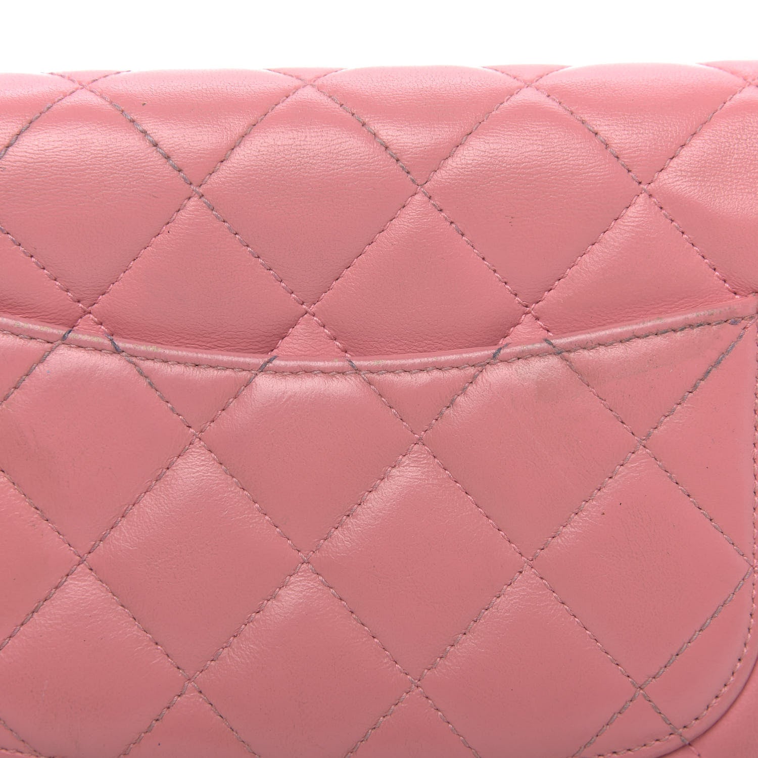 Chanel Lambskin Quilted Wallet On Chain WOC Pink 14 of 15