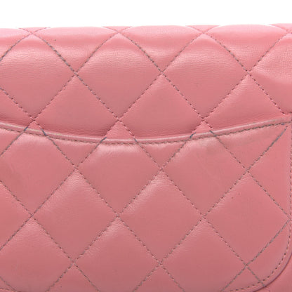 Chanel Lambskin Quilted Wallet On Chain WOC Pink 14 of 15
