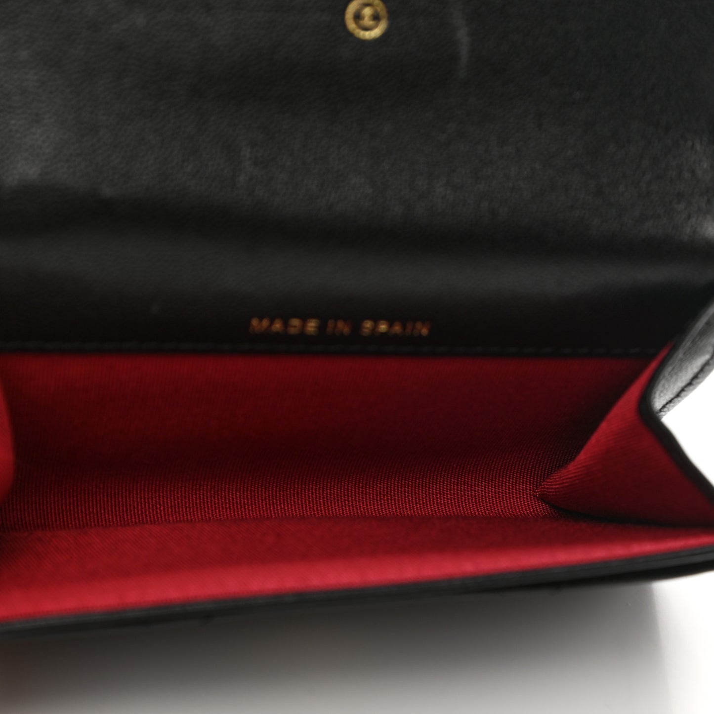 Lambskin Quilted Chanel 19 Flap Card Holder Black