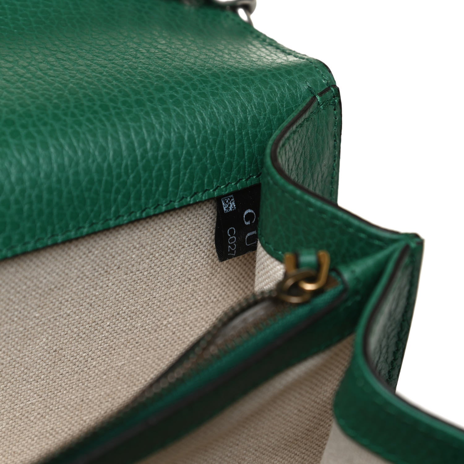Gucci Pebbled Calfskin Small Dionysus Shoulder Bag Emerald 7 of 14